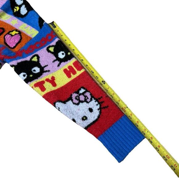 Rare Hello Kitty & Friends x Forever 21 Cardigan Sweater Small AOP Classic Boho - Picture 8 of 8